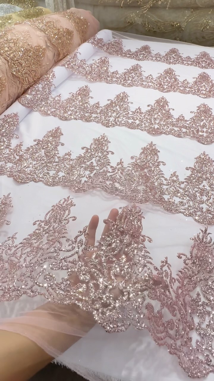 Instagram post with the caption: Enhance your bridal & Evening gown with LaceUSA’s exquis...